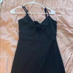 Pacsun black tie front dress